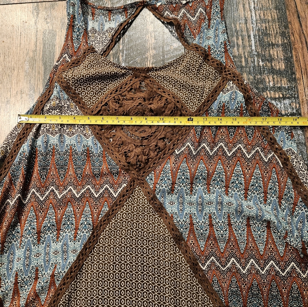 Umgee Boho Swing Dress, Size L - Picture 4 of 5